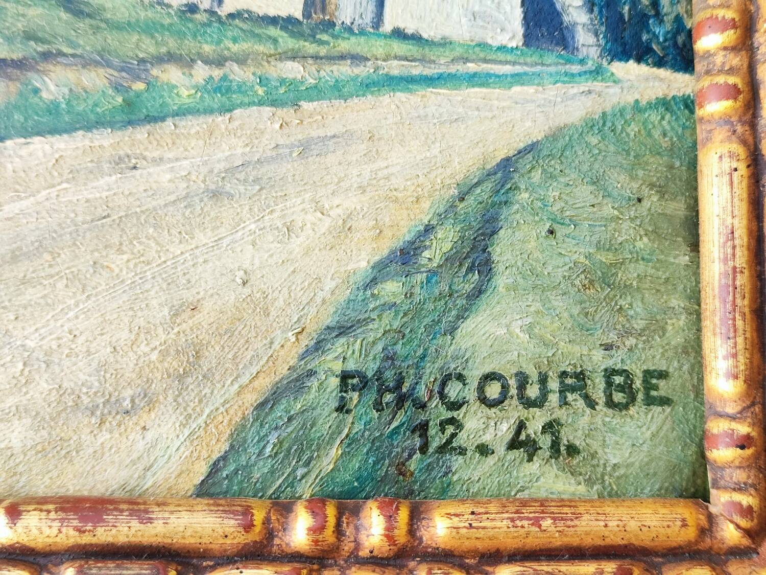 Peinture à l'huile - paysage alpin