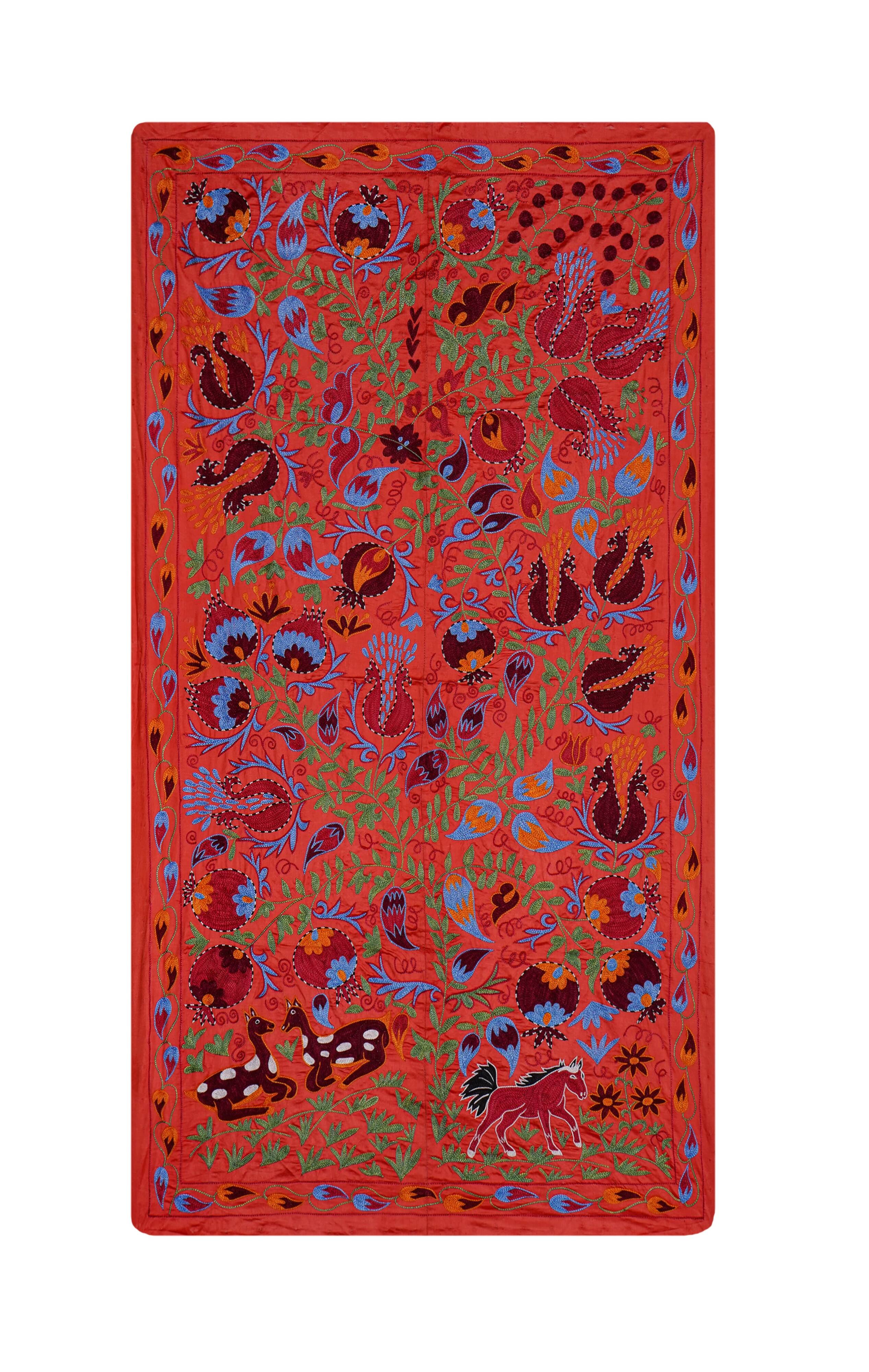 Hand-knotted rug, vintage Turkish rug 103x186 cm