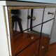 Commode vintage Italienne 1970 en verre miroir