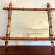 Rectangular bamboo mirror 66x54 cm