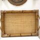 Vintage bamboo and braided rattan top