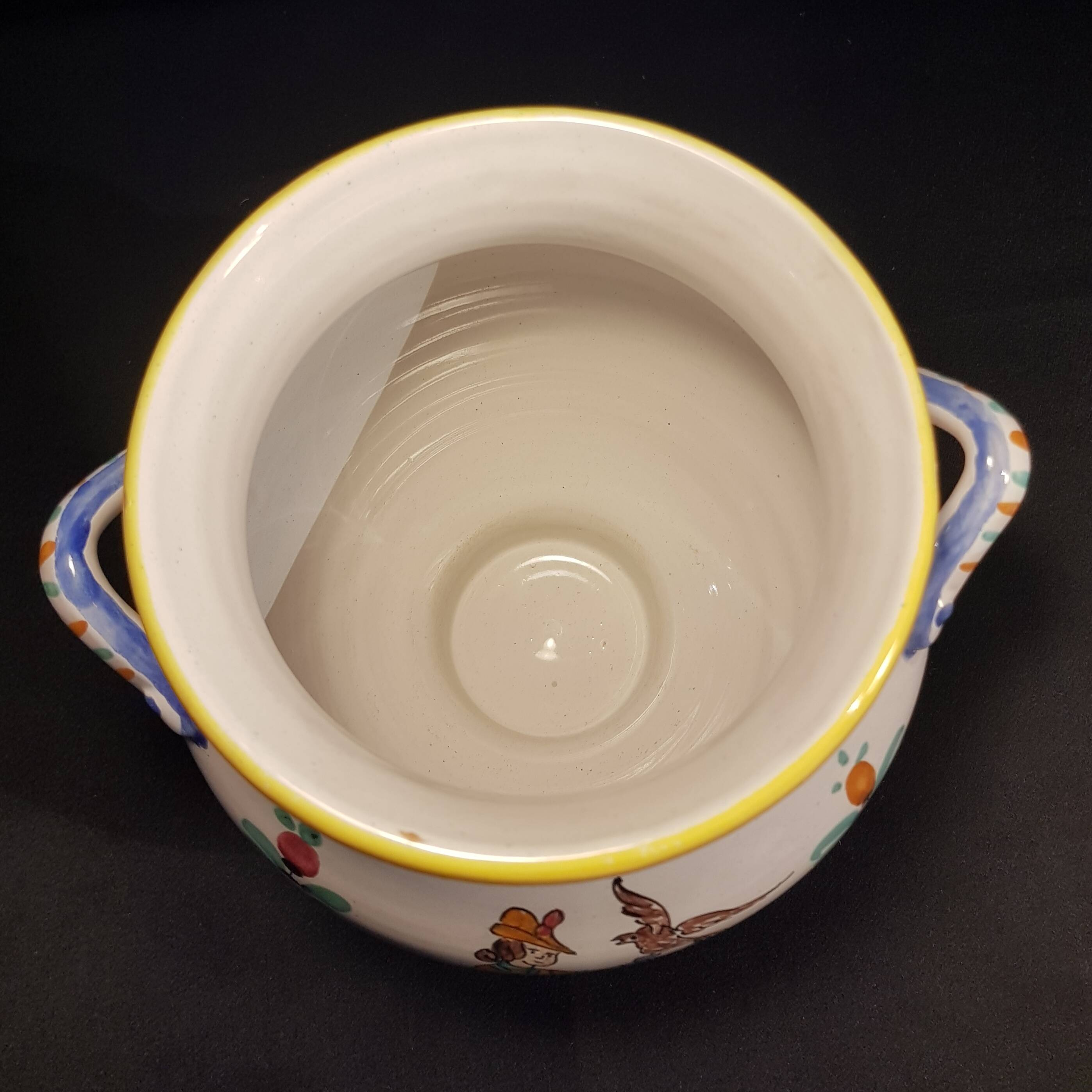 Italian earthenware vase