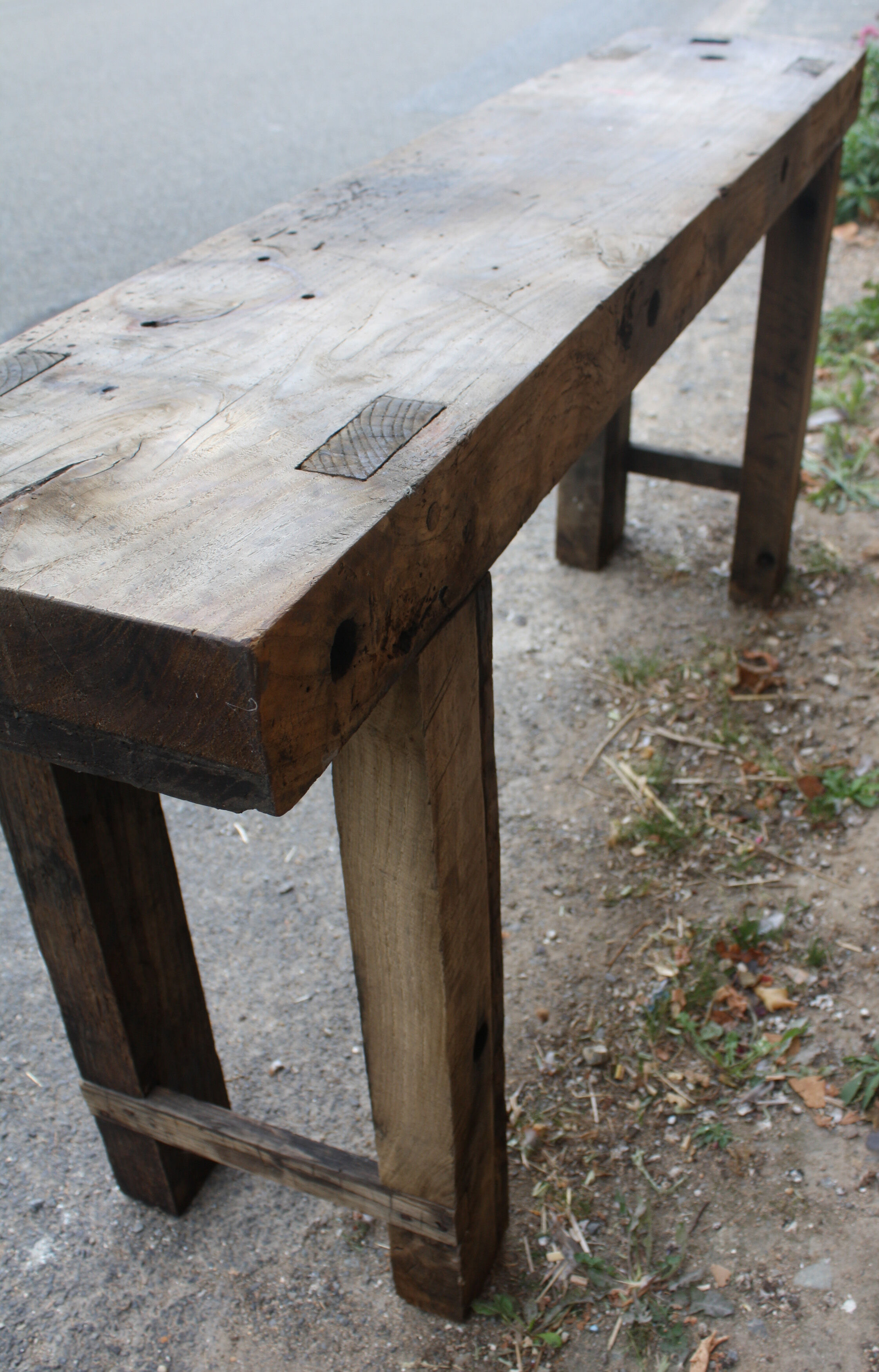 Ancient rough wood 167 cm