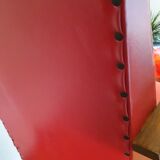 Armchair art deco skaï red