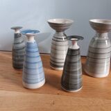 Stoneware soliflore vases