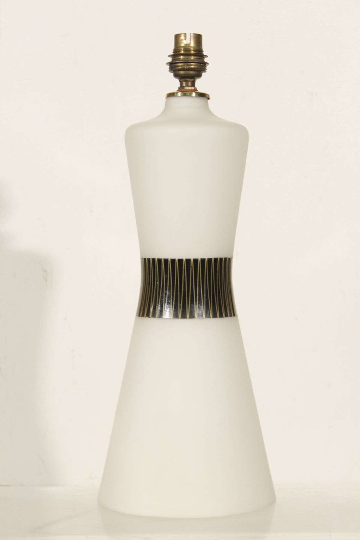 Opalin Glass Lamp by Pukeberg - Behlmarks, Sweden, 1940s