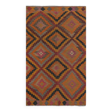 Vintage Turkish kilim, handwoven, 195x321 cm.