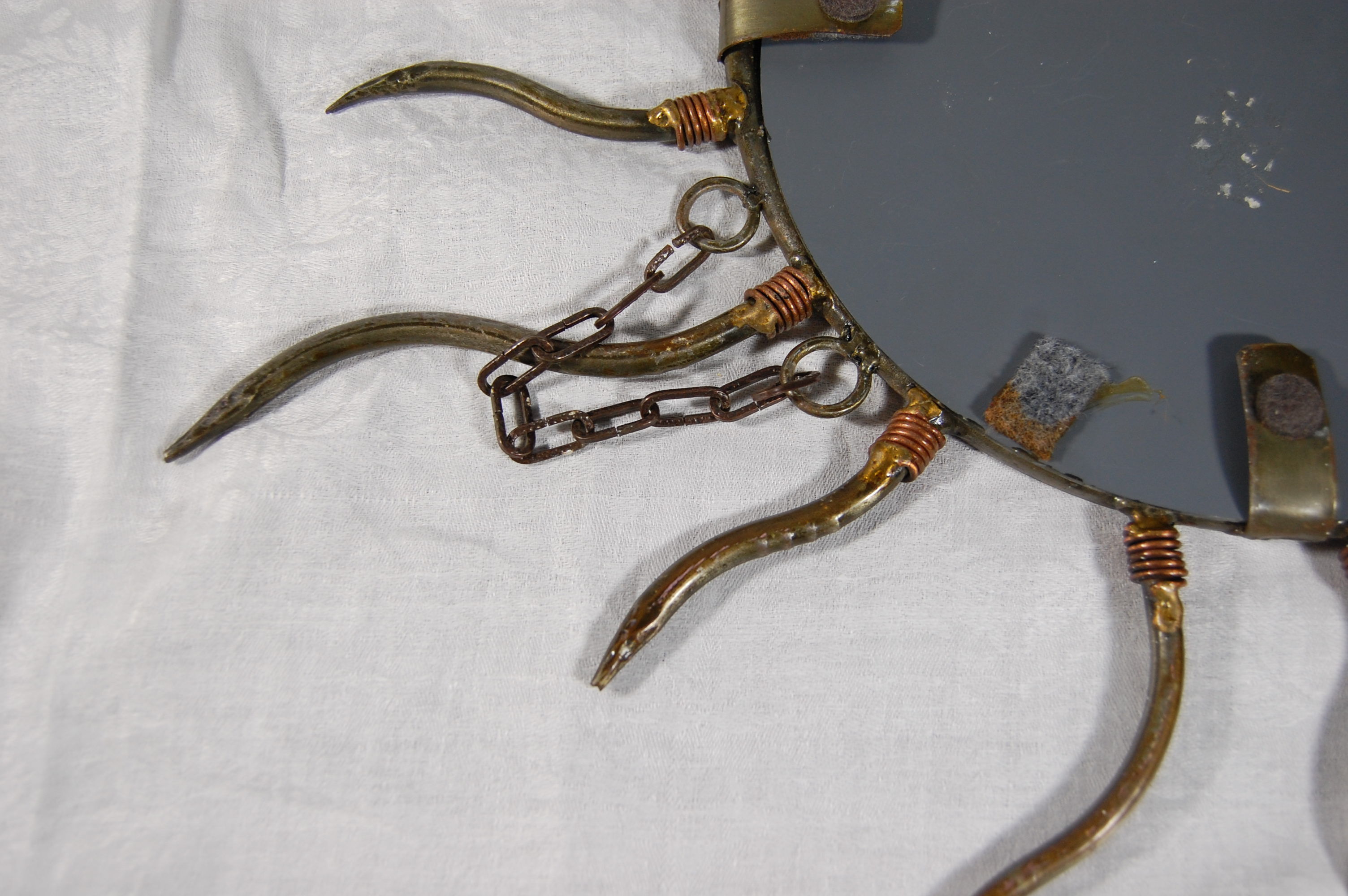 Sun metal mirror 20cm