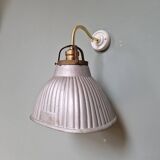 Brass and mercury glass wall light, 1930s
