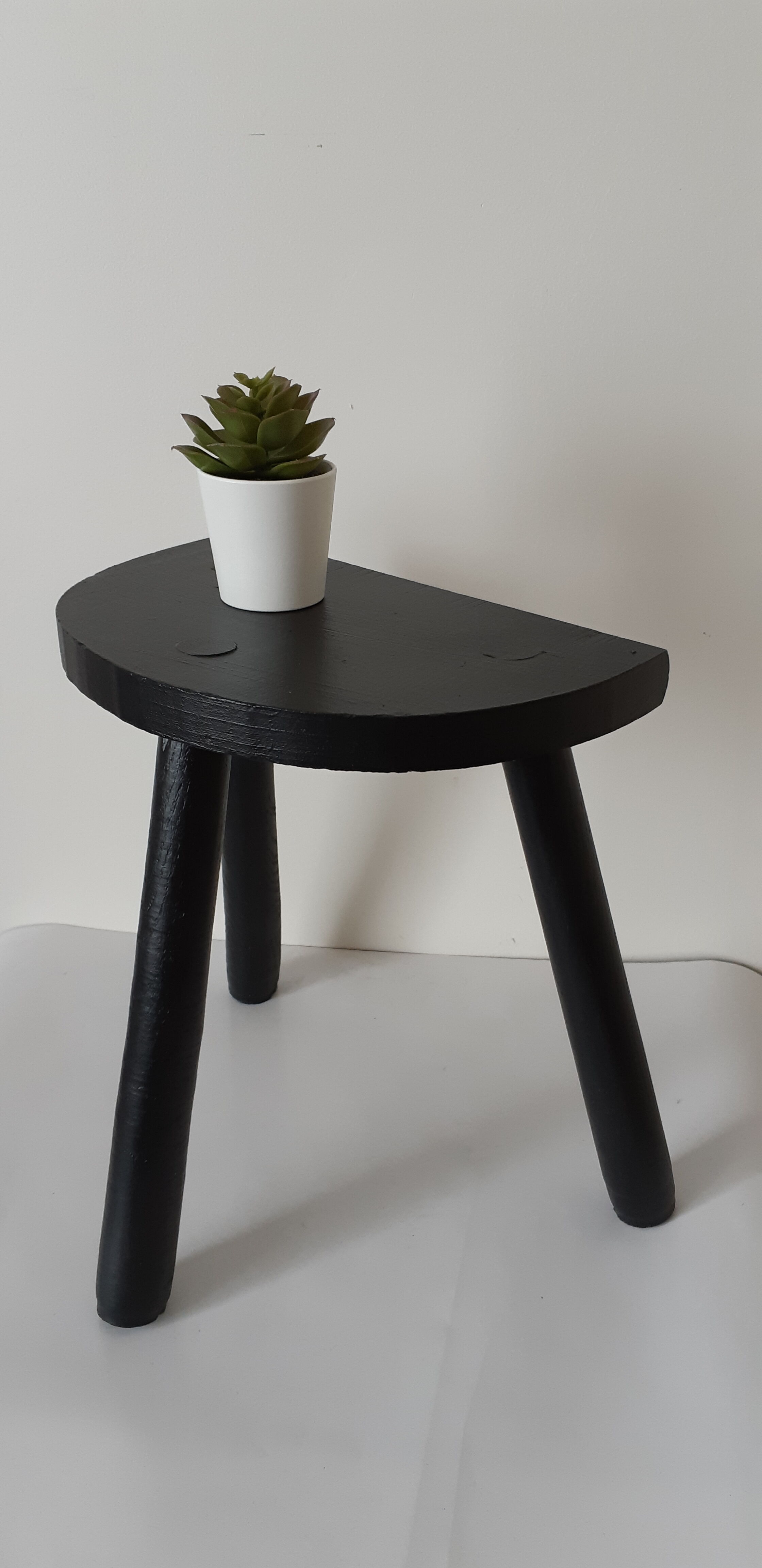 Vintage farm stool, tripod