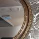 Old brass mirror