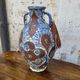 Filigree vase, ceramic, leather, enamel and metal, 19th century - Safi, Morocco