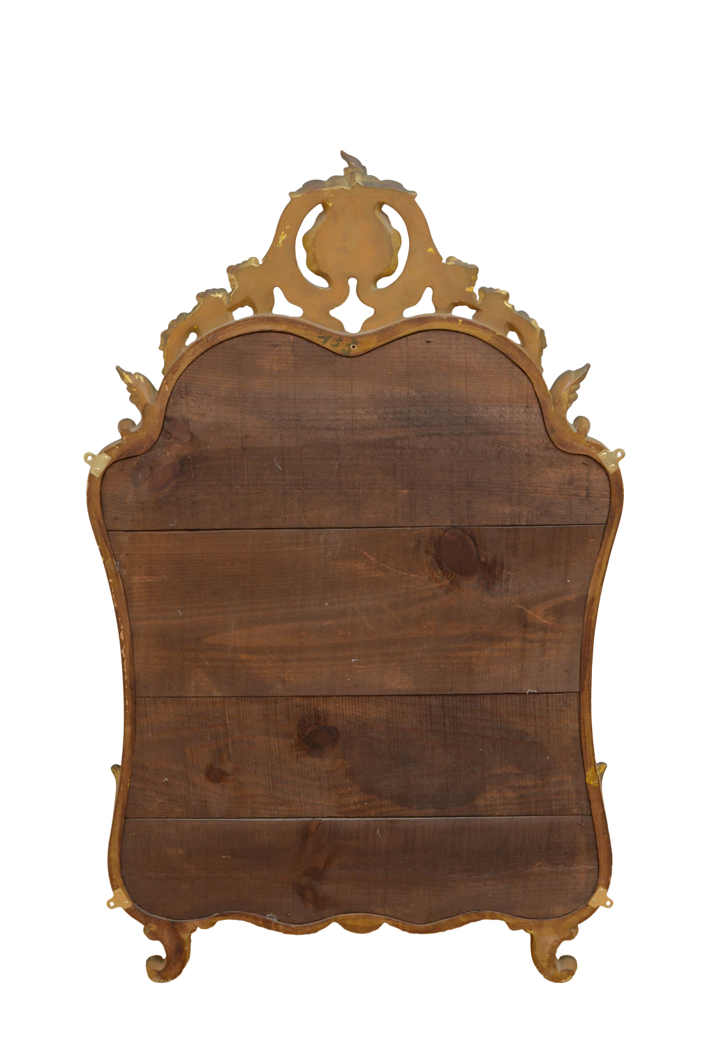 19th century giltwood wall mirror - 116x71cm