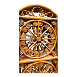 4-leaf peacock rattan screen