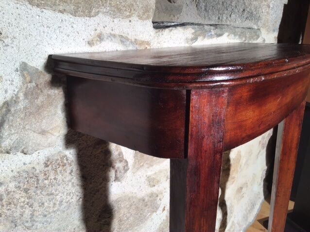 Mahogany console, first half of the 20th century