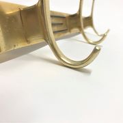 Vintage brass coat rack, 1970s