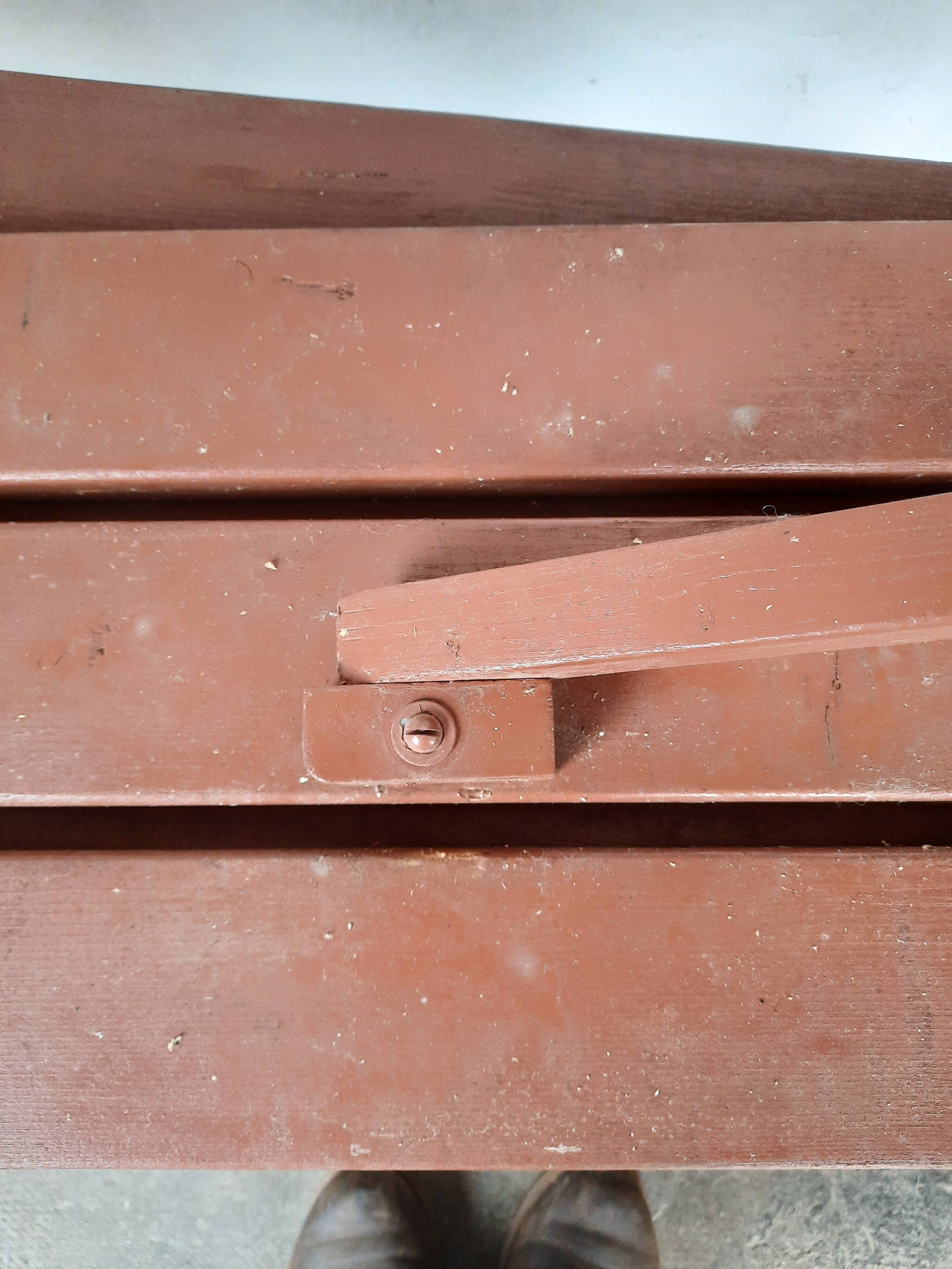 Paire de bancs pliant de  jardin  en bois