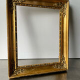 Cadre de style empire dimensions bois doré 26 cm x 21,5 cm