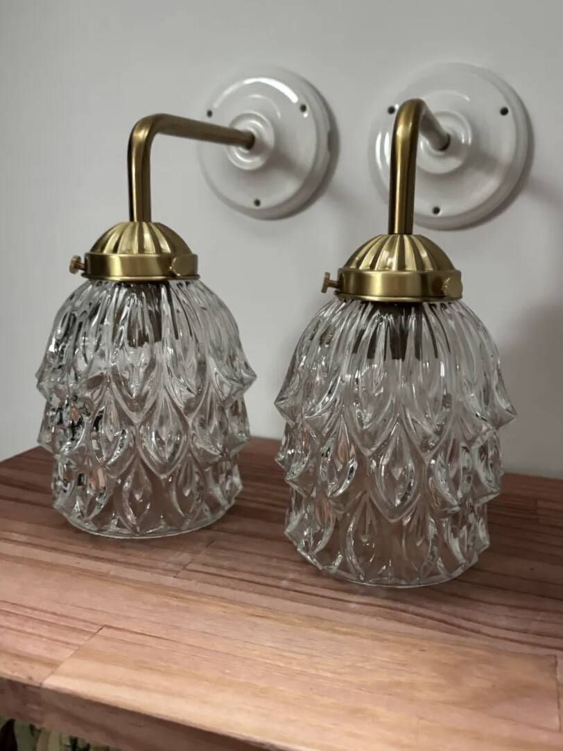 Pair of vintage wall sconces