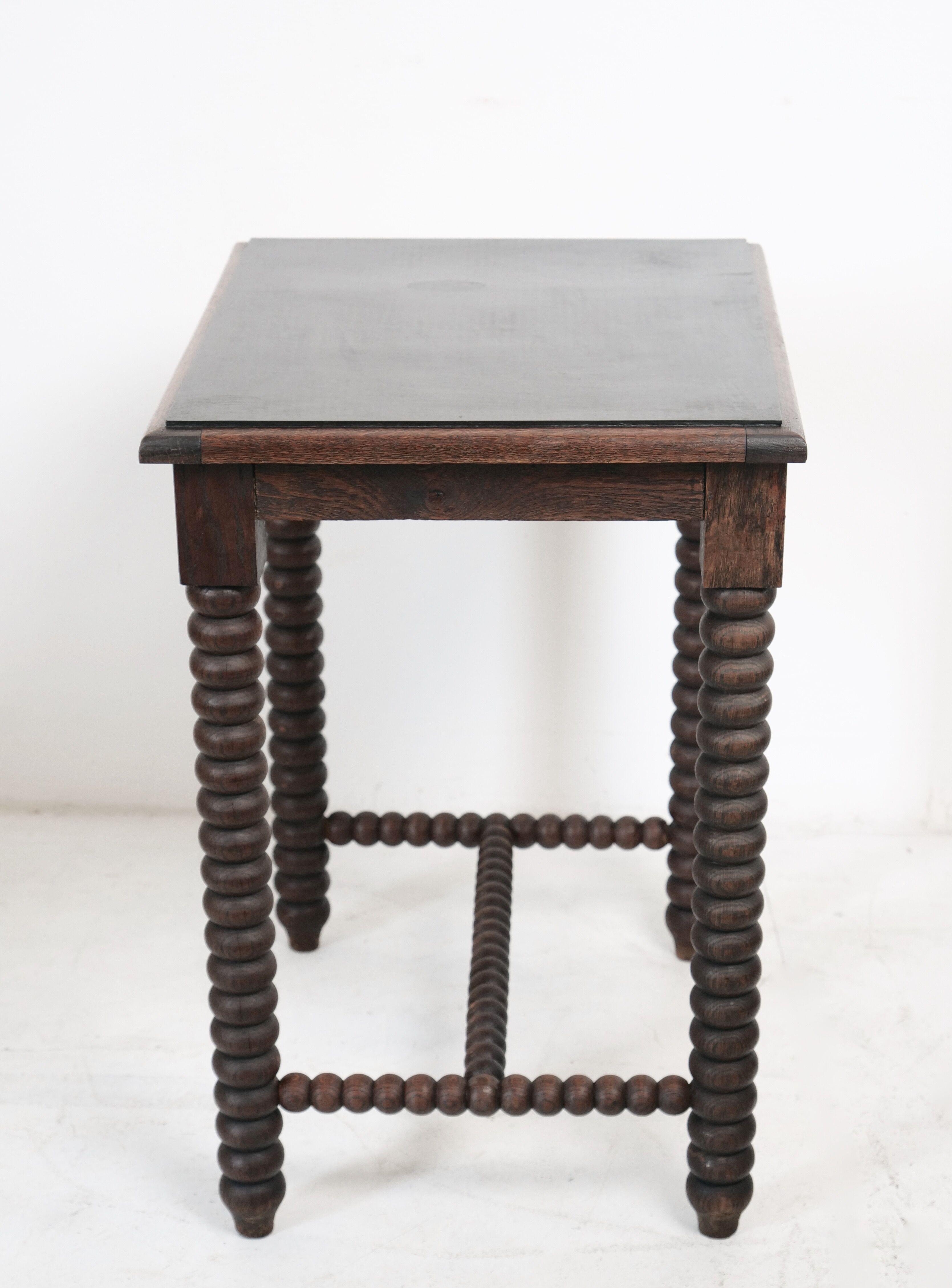 Wooden table legs in coils