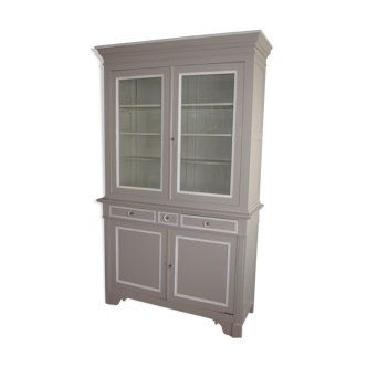 2-body old painted wooden buffet
