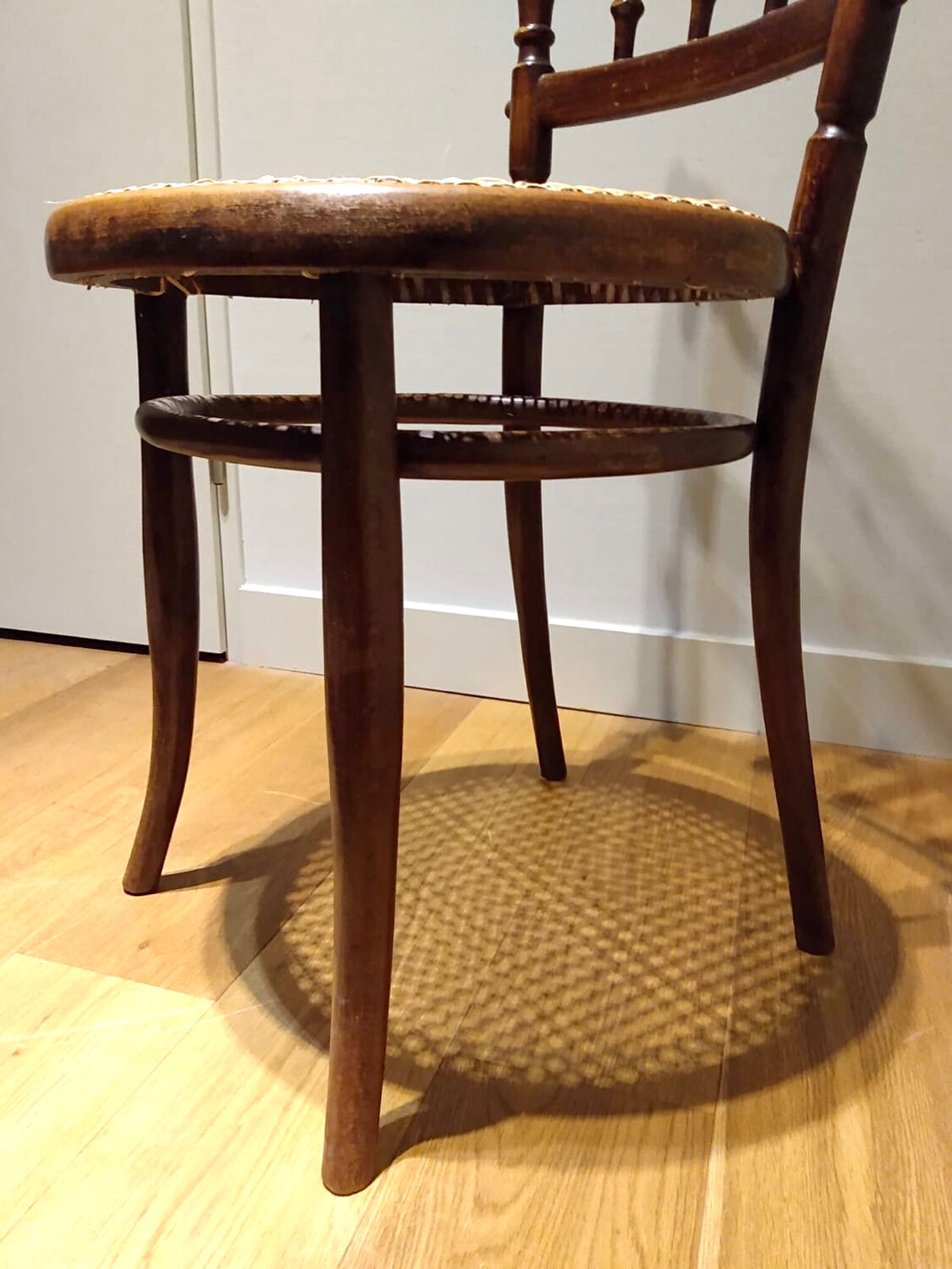 4 bentwood and webbing Dining Chairs by Jacob and Josef Kohn