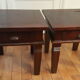 Tables de chevet en bois exotique