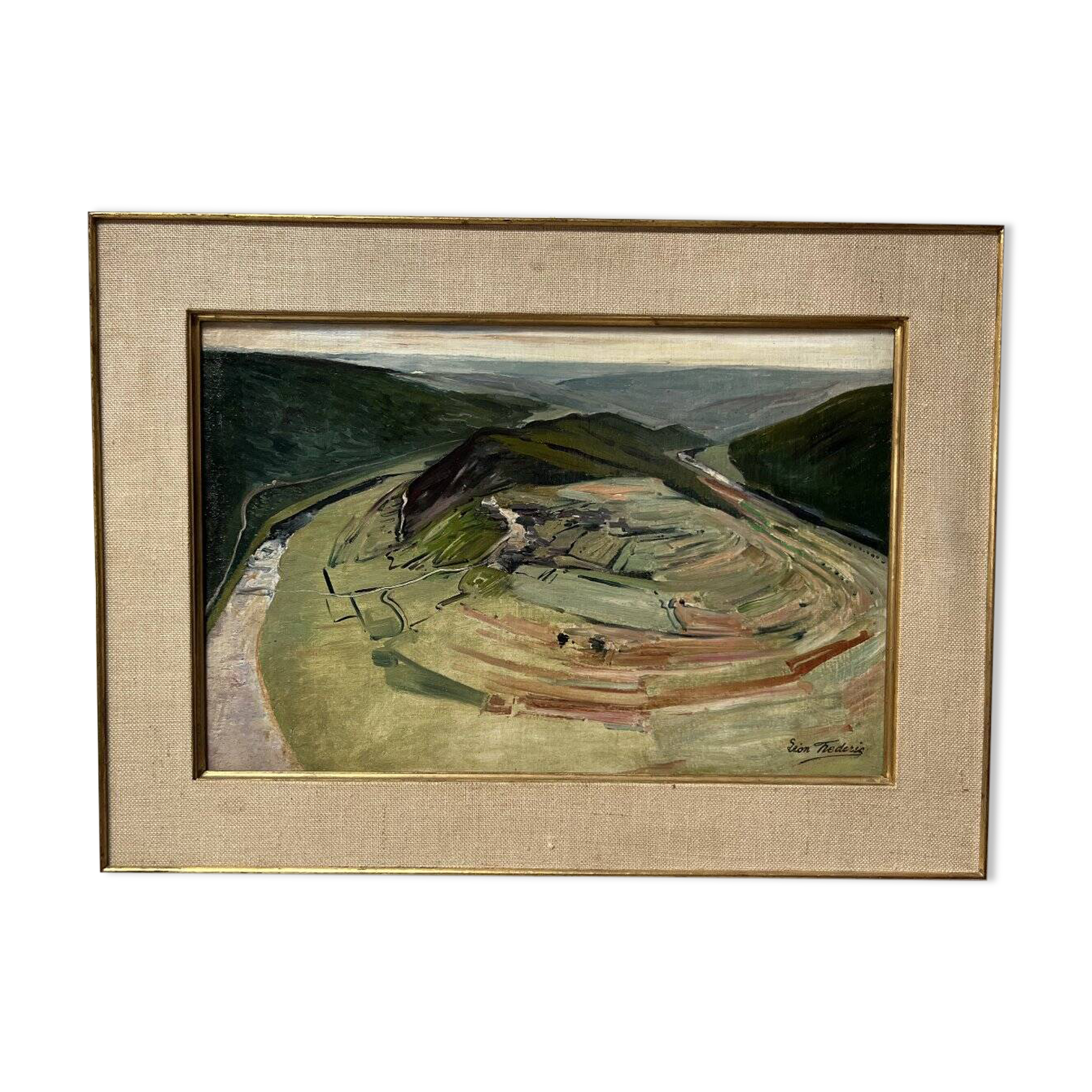 Léon Frédéric (1856–1940) The Tomb of the Giant circa 1910 Oil on panel signed