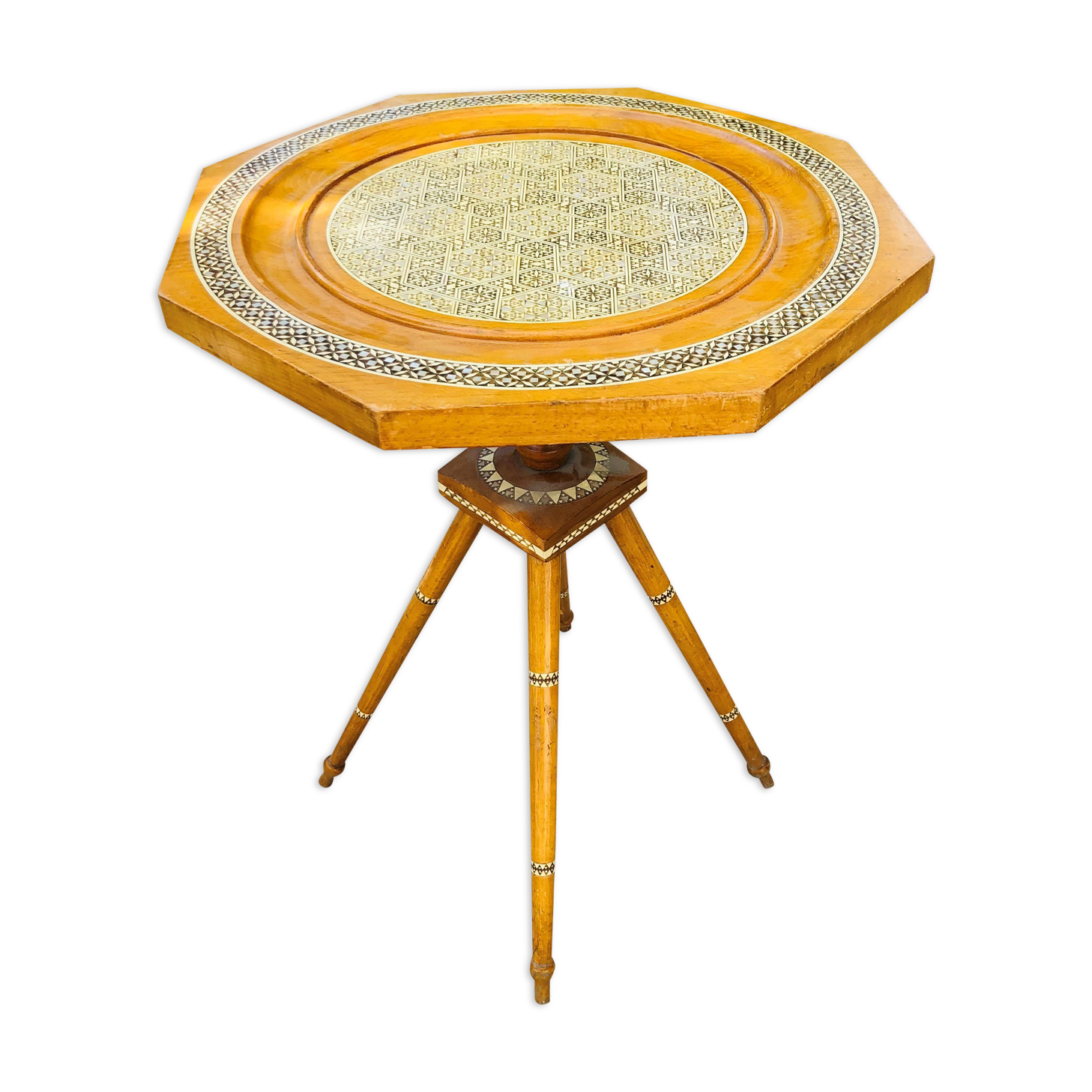 Side table - oriental pedestal table