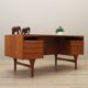 Bureau en teck, design danois, années 1960, designer : Vald Mortensen, production : Odense