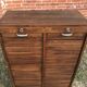 Furniture binder with oak notary curtains