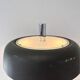 Grande lampe de table champignon extra large de style mid-century par Hillebrand, années 1970.