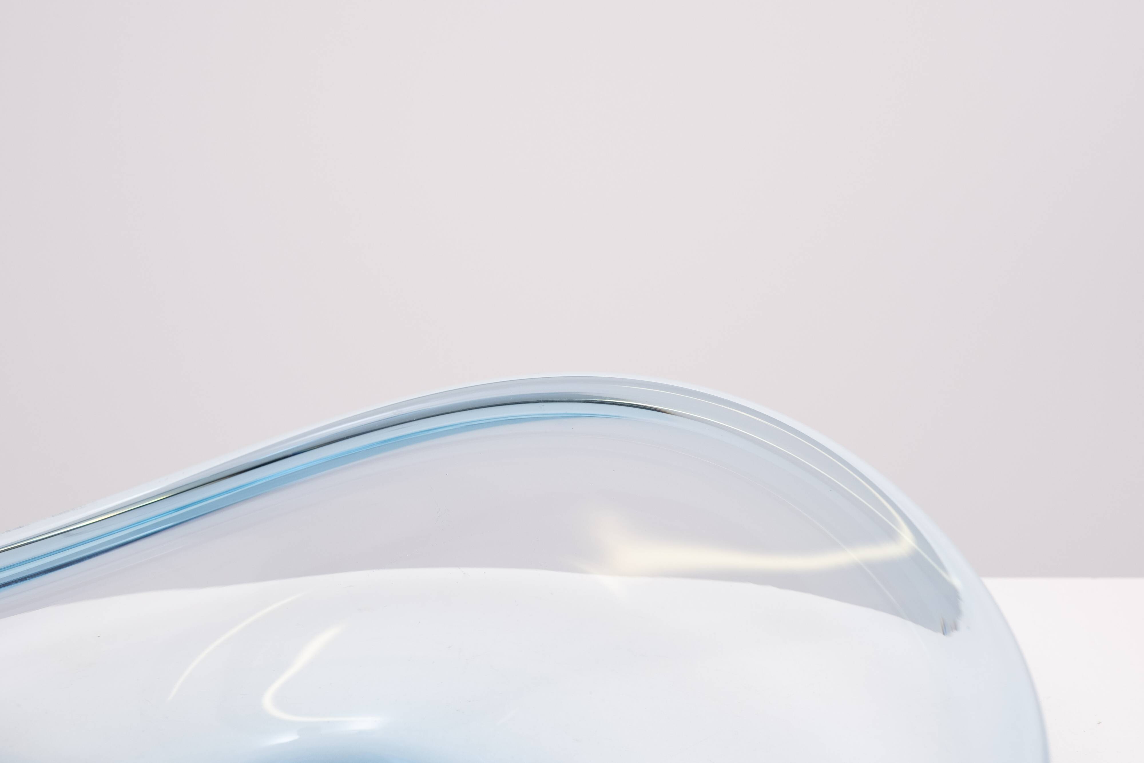 Danish Thule Series Art Glass Bowl by Per Lütken for Holmegaard, 1960s