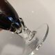 Vintage smoked blown glass vase from Empoli