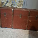 Malle de voyage ancienne vintage datant des années 1920/1940