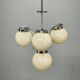 Art Deco Champagne Glass Chandelier, Czechoslovakia 1930s