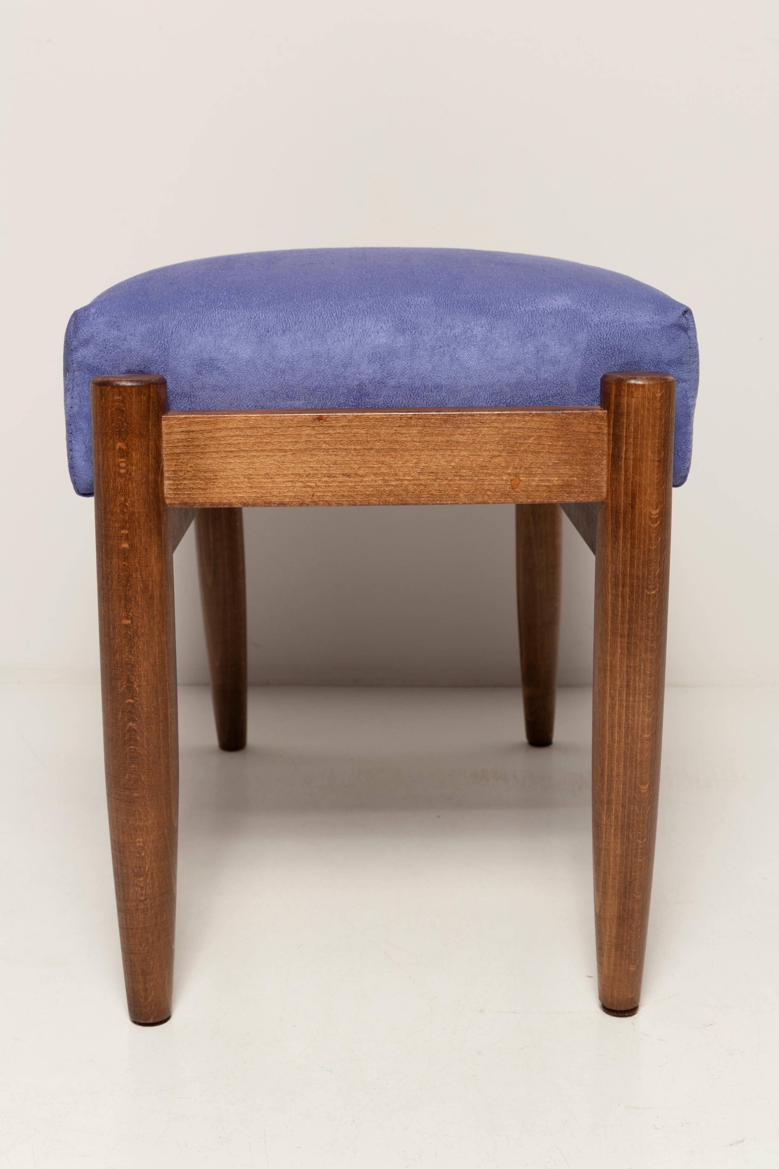 Vintage Violet Stool Mid-Century Violet, Edmund Homa, 1960s