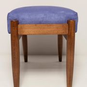 Vintage Violet Stool Mid-Century Violet, Edmund Homa, 1960s