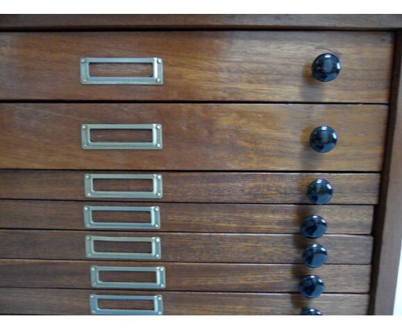Vintage mahogany filing cabinet