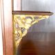 Art Nouveau display case, bronzes and carved wood on a floral theme, circa 1900