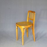 Curved wooden workshop chair Horgen Glarus (CH) 1950, not Thonet bistro.