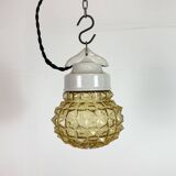 Vintage White Porcelain Pendant Light, 1970s