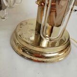 Paire de lampes de table avec des cristaux verticaux rigides 1980