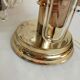 Pair of table lamps with rigid vertical crystals 1980