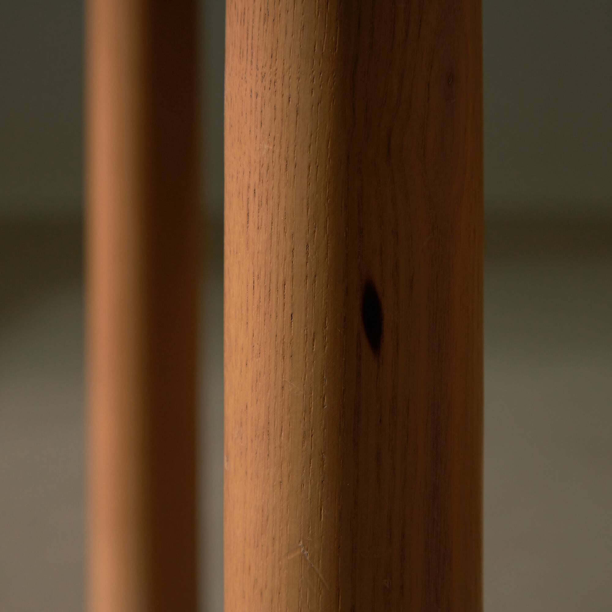 Set of 3 Italian Wooden Curved Backrest Chair