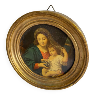 Reproduction tableau La Vierge à la Grappe P.Minard