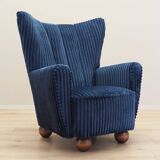 Navy blue armchair, Scandinavian design, production: Denmark