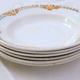 Set of 6 St Amand soup plates, vintage