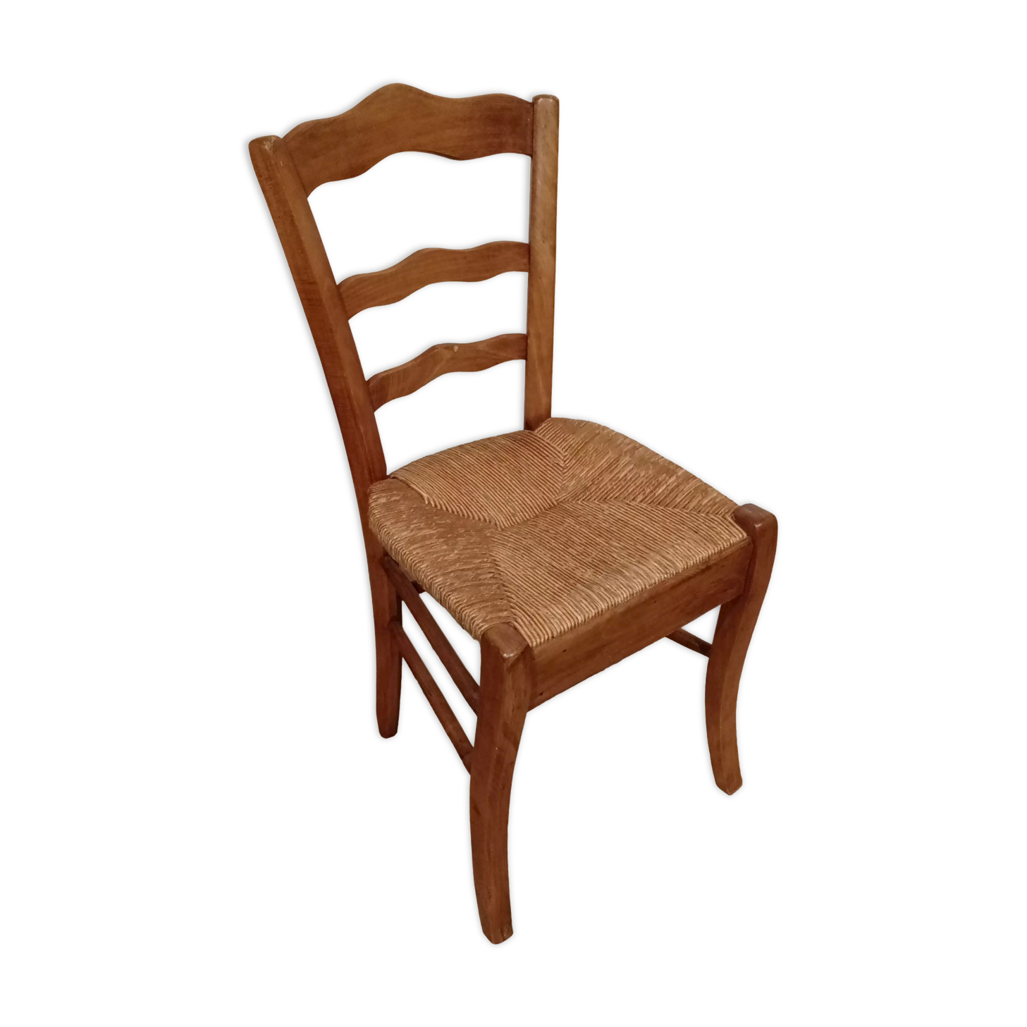 Old straw chair