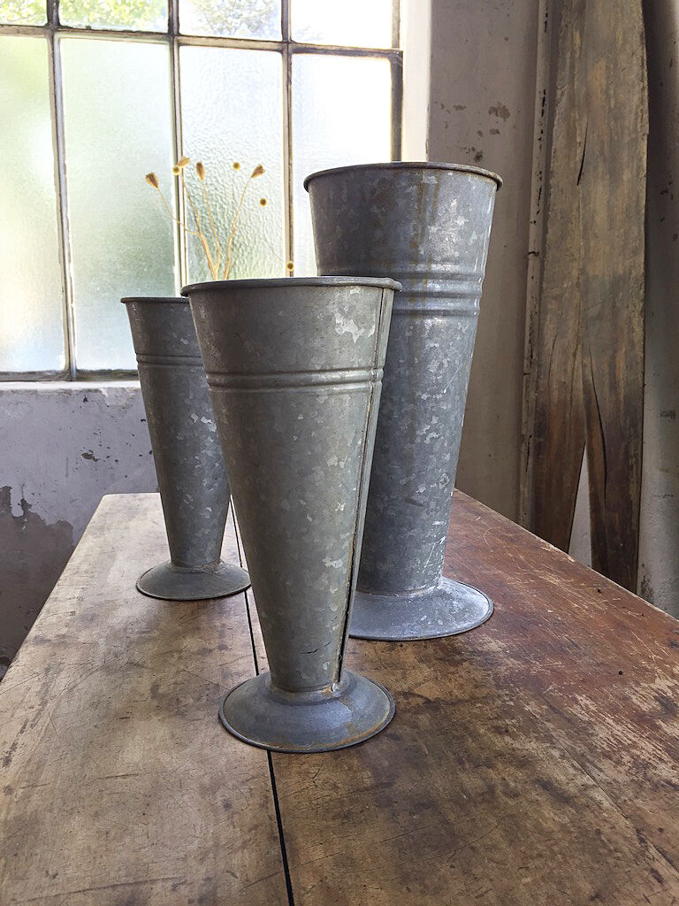 Series 3 vases florists zinc